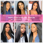 13x4 Lace Front Wigs Human Hair Wigs 30 32 inch Brazilian Straight Hair Lace Frontal Wigs With Baby Hair 150% Remy Hair