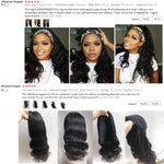 Body Wave Headband Wig Human Hair Long Glueless Brazilian Remy Wigs For Black Women Remy Full Scarf Wigs Assorted Lengths Great Prices
