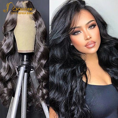 Human Hair Wave Ombre Wig Brazilian Full T Part For Women Honey Natural Lace Front Wig